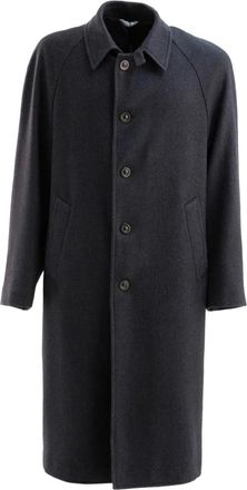 Boglioli Cappotto monopetto con bottoni - Nero