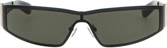Alexander McQueen Accessoires, Dames, Zwart, ONE Size, Stile Duemila Zonnebril