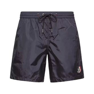 Moncler Beachwear, male, Blue, Size: XL Swim Shorts