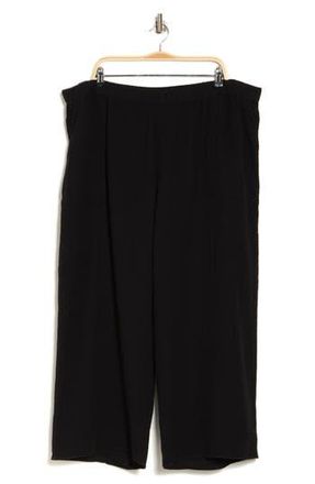 Caslon Gauze Wide Leg Pants in Black at Nordstrom Rack, Size 1X