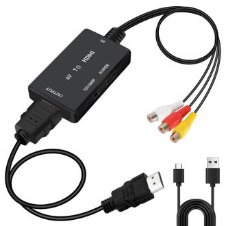 OEM Convertidores De Audio Y V&iacute;deo Compuesto Cvbs Rca De 1080p Para C&aacute;mara, Ps2, Snes, Vhs, Xbox, Ps4, Tv, Vcr, Dvd, Wii, Compatible Con Pal Y Ntsc