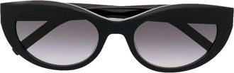 Saint Laurent Eyewear SL M115 rounded cat-eye sunglasses - women - Acetate - 27 - Black