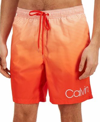 Calvin Klein Modern Swim Shorts In Mandarin