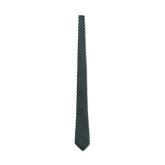 Ermenegildo Zegna Cravatta in Seta a Righe - - Accessories - Uomo - Verde - ONE SIZE