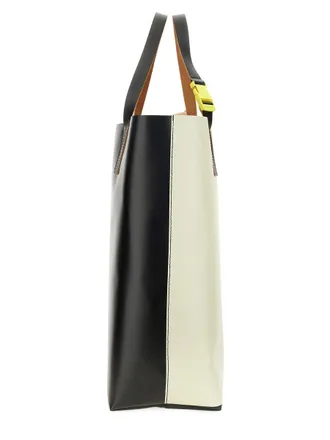 Marni Mens Tribeca Shopping Bag Multicolour Polyurethane Polyester Handbags Hand