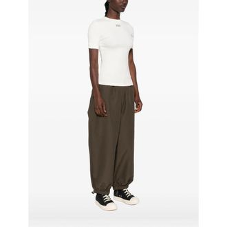 Entire studios Ribbed Cotton T-Shirt - Beige