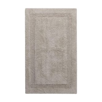 Wecon Home Alfombra de ba&ntilde;o greige de algod&oacute;n 60x100