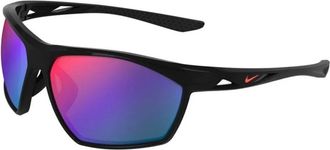 Nike Windtrack Heat Zonnebril - unisex - Zonnebrillen - Zwart - 66 MM - Leer - Accessoires