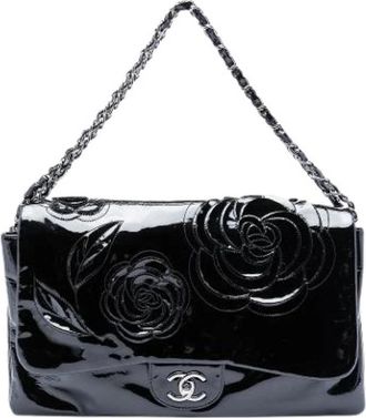 Chanel Pre-owned Flap Schoudertas - Dames - Vintage Schoudertas - Zwart - ONE Size - Leer - Vintage