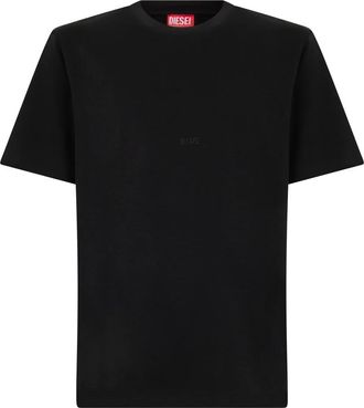 Diesel Tops, Heren, Zwart, M, Katoen, Klassiek T-shirt