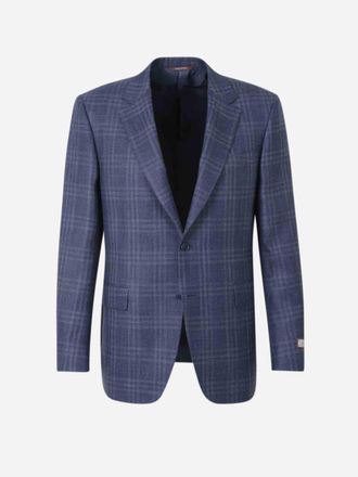 Canali Blazer Wool Plaid
