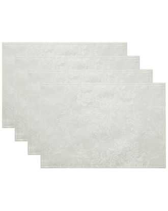 Elrene Poinsettia Elegance Jacquard Holiday Placemat