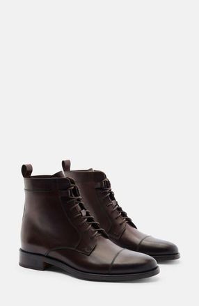Scarosso Toto Boots in Dark Brown Calf at Nordstrom, Size 43.5