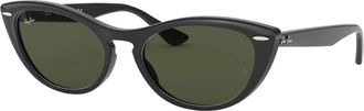 Ray-Ban Sunglasses, female, Black, Size: 54 MM Nina RB 4314N Sunglasses Black/Green