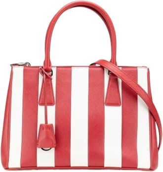 Prada Pre-owned Vintage Satchel - Dames - Vintage Handtas - Veelkleurig - ONE Size - Leer - Vintage