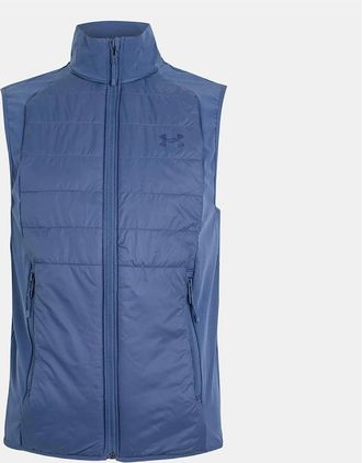 Under Armour Mens Solid Patterned Hybrid Performance Vest - Grey - Size: 36