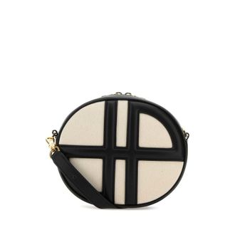 Patou Two-Tone Denim And Leather Le Jp Shoulder Bag