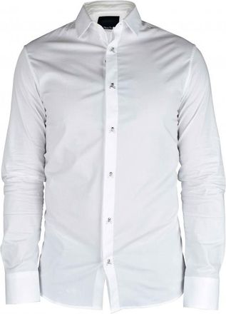Philipp Plein LS Skull overhemd Wit