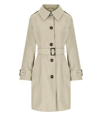 BARBOUR×relume / SINGLE BREASTED COAT Barbour Somerland Single-Breasted Trench Coat - Neutrals
