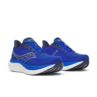 Saucony Mens Triumph 23 Shoes - Wide In Lapis/silver