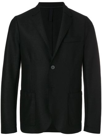 Harris Wharf London single-breasted virgin wool blazer - men - Virgin Wool - 52 - Black