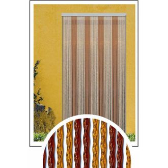 No Brand Tende antimosche bronzo/avana in pvc per esterno e interno - 140x240