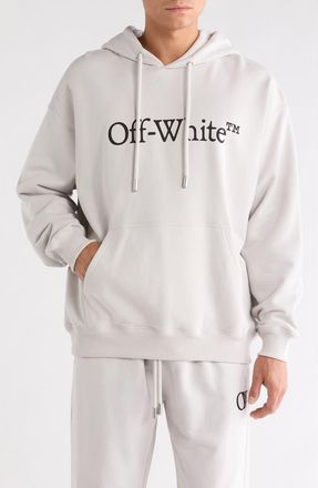 Off-white Big Bookish Skate Hoodie in Light Stone-Black at Nordstrom Rack, Size X-Large