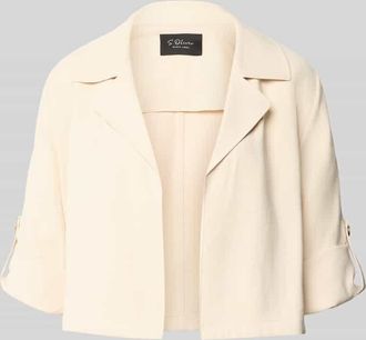 s.Oliver Black Label Slim Fit Kurzblazer aus Viskose-Mix in Beige, Gr&ouml;&szlig;e 40