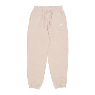 Nike Fleece Trainingsbroek - Dames - Trainingsbroeken - Beige - L - Katoen - Fitness