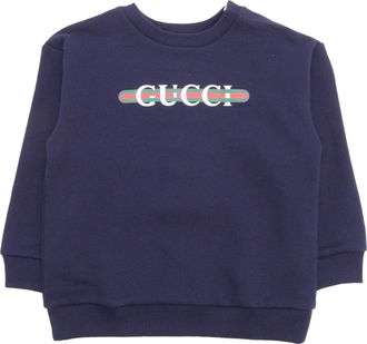 Gucci B L/S Felpa In Cotone Feltro