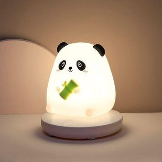 OEM Luz Nocturna Recargable Para Ni&ntilde;os, Hermosa Luz Nocturna De Panda De 3 Colores, Luz Nocturna Para Beb&eacute;s, Luz Nocturna De Silicona Suave Para Beb&eacute;s, L&aacute;