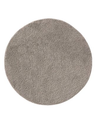 benuta Alfombra pelo largo gris claro d 200 redondo