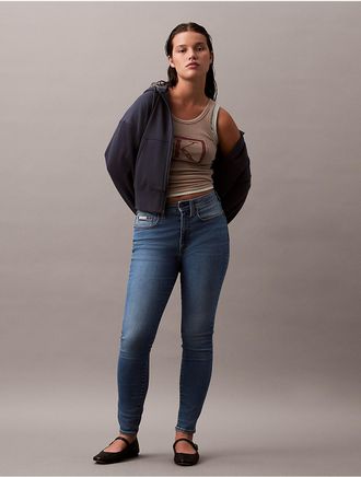 Calvin Klein Jeans Calvin Klein Womens Original Curvy High Rise Skinny Jeans - Blue - 26W x SL