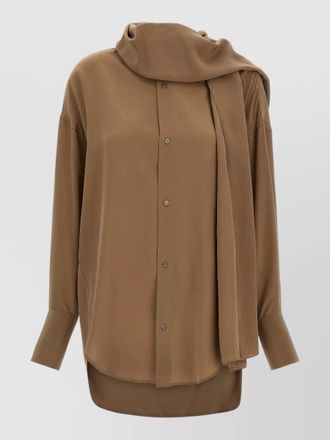 Darkpark georgia shirt long sleeves scarf detail