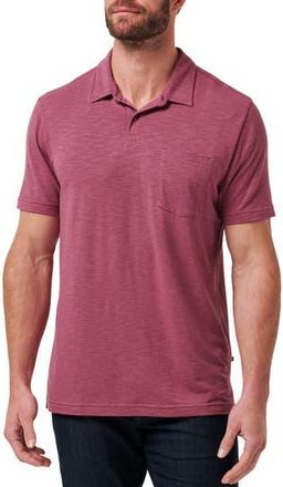 Travis Mathew Cloud Slub Pocket Polo in Damson at Nordstrom Rack, Size Xxx-Large