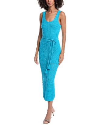 Milly Pointelle Knit Midi Dress