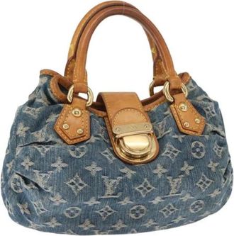 Louis Vuitton Pre-owned Handbags, female, Blue, Size: ONE SIZE Pre-owned Canvas Handbag