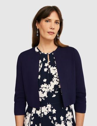 Hobbs London Ella Cardigan in Midnight at Nordstrom, Size Large