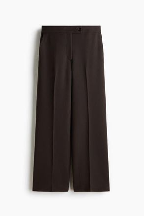 H&M Bootcut Ankle-length Trousers in Dark Brown at Nordstrom, Size 10