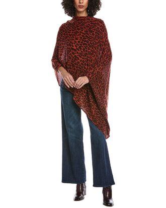 Portolano Animalier Wool & Cashmere-Blend Poncho