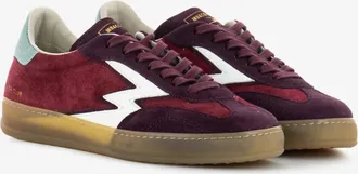 MOA Master Of Arts Womens Club Suede Sneaker In Cherry