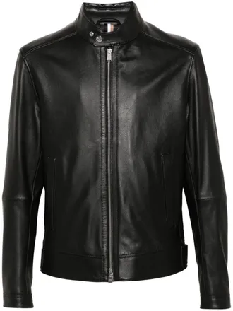 【新品未使用、タグ無し】HUGO BOSS ジャケット Hugo Boss Biker leather Jacket Used Twice, Comes With Tags
