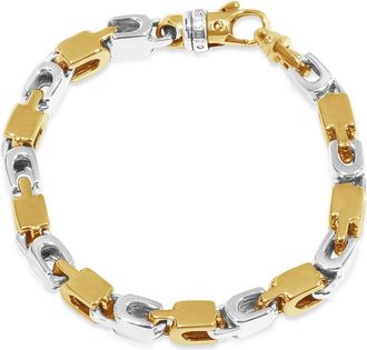 Pompeii3 Mens Link 14k Gold (69gram) or Platinum (112gram) 7mm Bracelet 9