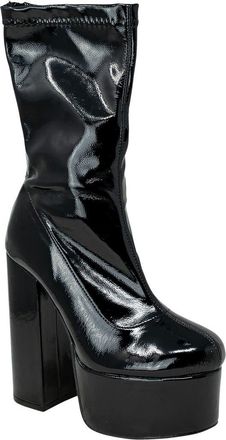 Chase + Chloe by Intouch Footwear Shana Platform Boot in Black Patent at Nordstrom Rack, Size 7.5