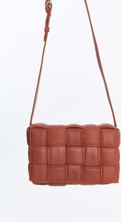 FURNIQ Hoxton Woven Suede Handbag in Cognac Brown at Nordstrom