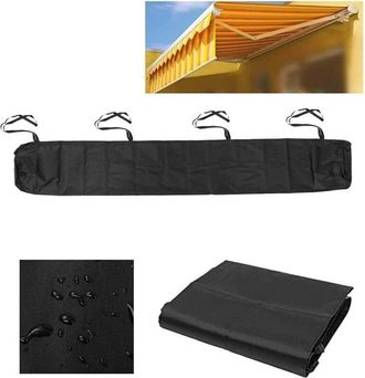 OEM Funda De Protecci&oacute;n Para Persianas Enrollable - 4 M - Impermeable Anti Uv Antipolvo - Negro - 1 Unidad