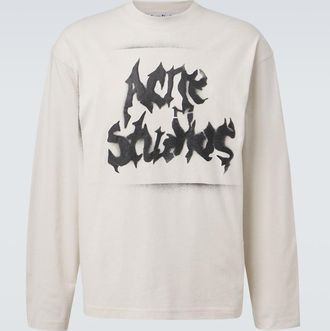 Acne Studios Logo cotton-blend jersey T-shirt