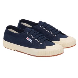 Superga Unisex 2390 Militaire Sportschoenen voor Volwassenen (Navy/Off Wit)