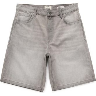 Cotton On Mens Baggy Denim Short in Ash Grey at Nordstrom, Size 36