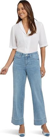 NYDJ Teresa Wide Leg Jeans Womens Jeans Heritage Glow : 10, Cotton/Denim/Elastane
